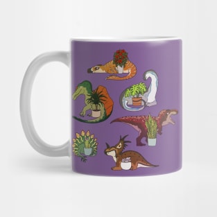 Dinosaurs and plants Mug